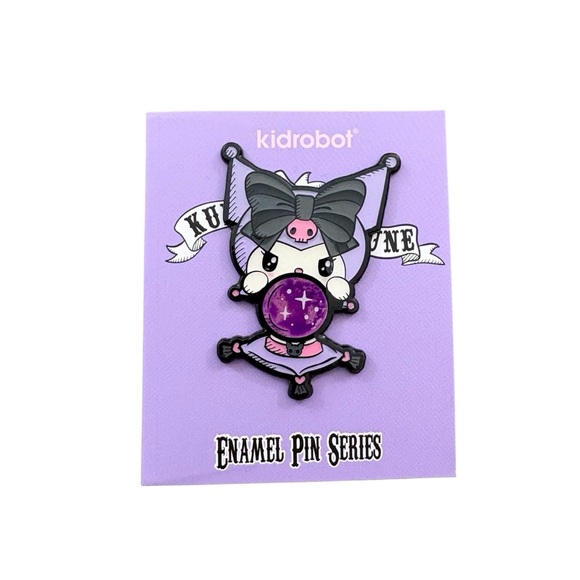 NWT Kidrobot Kuromi Enamel Pin - Picture 1 of 8